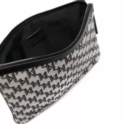 Karl Lagerfeld K/Monogram jacquard clutch