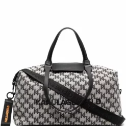 Karl Lagerfeld K/monogram jacquard weekender