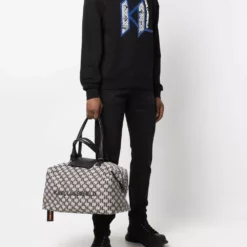 Karl Lagerfeld K/monogram jacquard weekender