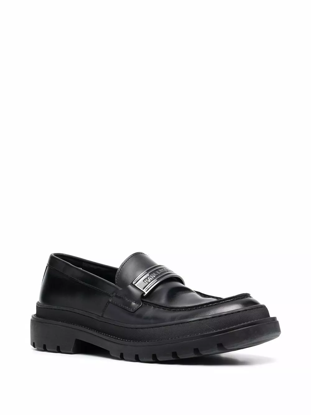 Karl Lagerfeld Outland logo-embossed loafers