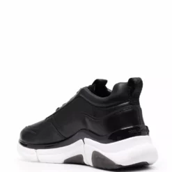 Karl Lagerfeld Venture Art Deco leather sneakers