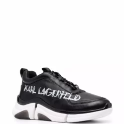 Karl Lagerfeld Venture Art Deco leather sneakers