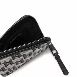 Karl Lagerfeld K/Monogram jacquard zipped wallet