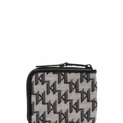Karl Lagerfeld K/Monogram jacquard zipped wallet