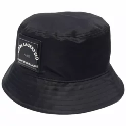 Karl Lagerfeld logo-print bucket hat