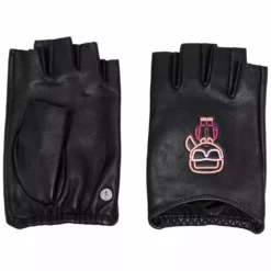 Karl Lagerfeld Ikonik Biarritz leather gloves