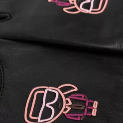 Karl Lagerfeld Ikonik Biarritz leather gloves