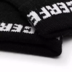 Karl Lagerfeld soft knit logo gloves