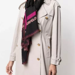 Karl Lagerfeld Ikonik Biarritz fringed scarf