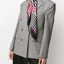 Karl Lagerfeld Karl Letter Washed silk scarf