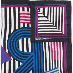 Karl Lagerfeld Karl Letter Washed silk scarf