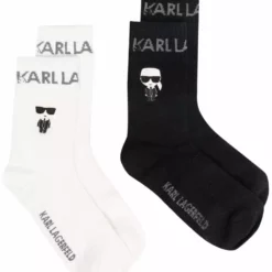 Karl Lagerfeld K/Lounge Ikonik cashmere-blend socks (set of two)