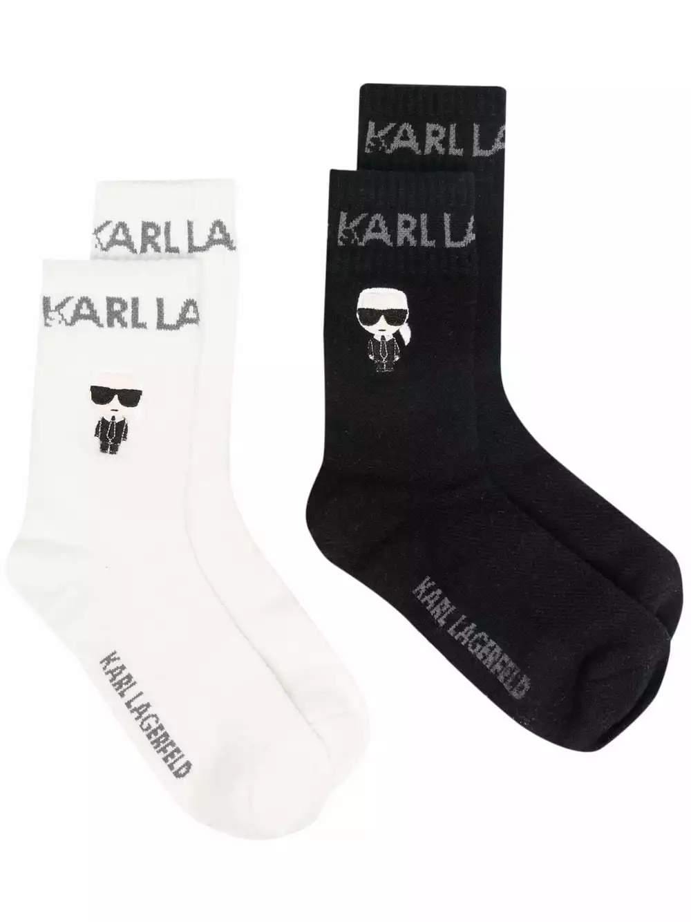 Karl Lagerfeld K/Lounge Ikonik cashmere-blend socks (set of two)