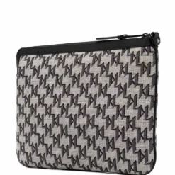 Karl Lagerfeld jacquard-monogram clutch bag