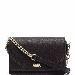 Karl Lagerfeld Stone logo-plaque crossbody bag