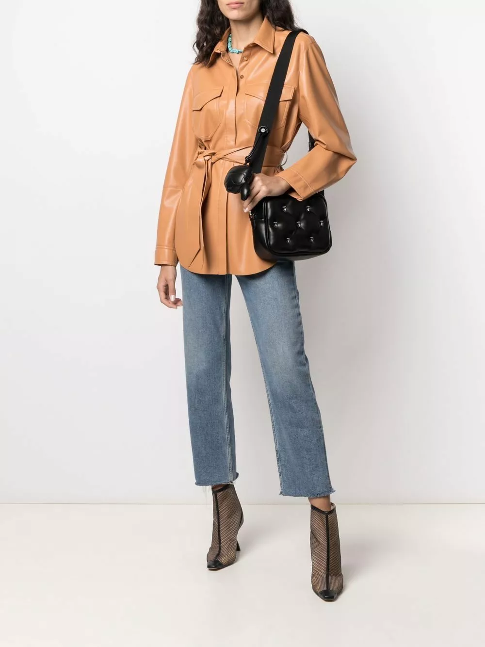 Karl Lagerfeld K/Ikonik pin-detail camera bag