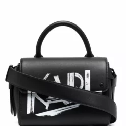 Karl Lagerfeld K/Ikon logo-painted tote bag
