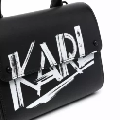 Karl Lagerfeld K/Ikon logo-painted tote bag