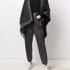 Karl Lagerfeld K/Monogram knit poncho