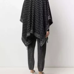 Karl Lagerfeld K/Monogram knit poncho