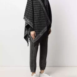 Karl Lagerfeld K/Monogram knit poncho