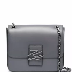 Karl Lagerfeld Autograph logo shoulder bag