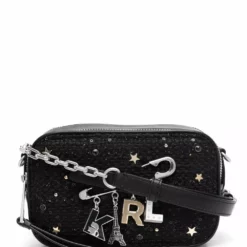 Karl Lagerfeld K/Studio logo-pin camera bag