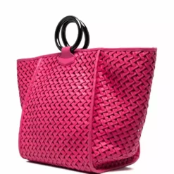 Karl Lagerfeld basket-weave tote bag