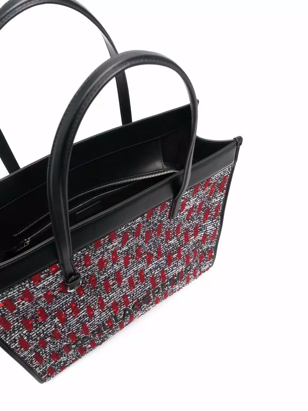 Karl Lagerfeld K/Skuare bouclé tote bag