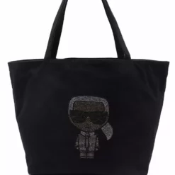 Karl Lagerfeld K/Ikonik rhinestone-Karl tote bag