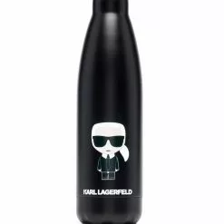 Karl Lagerfeld Ikonik logo-print water bottle