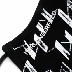 Karl Lagerfeld abstract-print face mask