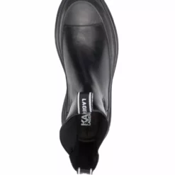 Karl Lagerfeld side logo-print boots