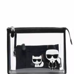 Karl Lagerfeld K/Ikonik transparent clutch bag