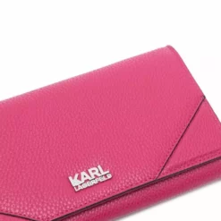 Karl Lagerfeld Stone Wallet On Chain pebbled crossbody bag