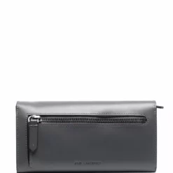 Karl Lagerfeld logo-plaque leather wallet
