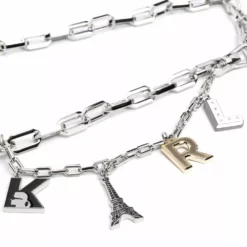 Karl Lagerfeld letter-charm chain belt