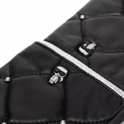 Karl Lagerfeld K/Ikonik 3D-pin goatskin gloves