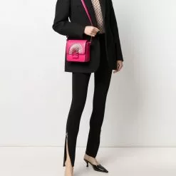 Karl Lagerfeld K/Autograph fan-detail leather bag