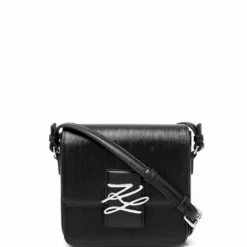 Karl Lagerfeld Karl autograph leather satchel
