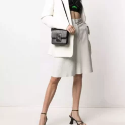 Karl Lagerfeld Karl autograph leather satchel