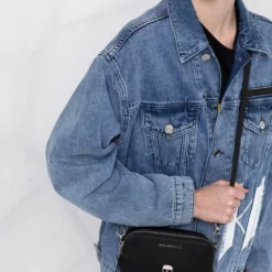 Karl Lagerfeld K/Ikonik leather camera bag