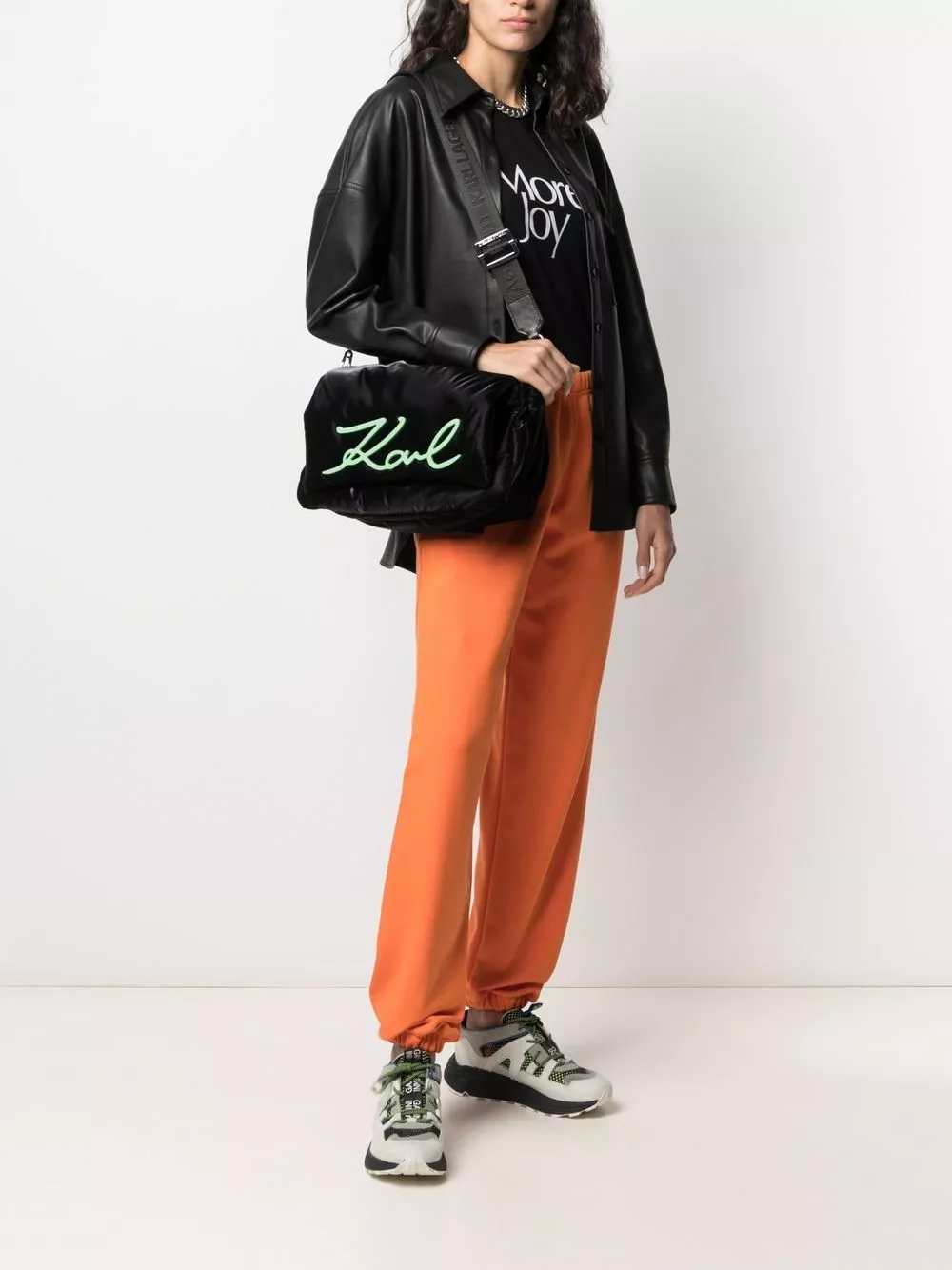 Karl Lagerfeld K/Signature soft large clutch bag