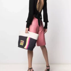 Karl Lagerfeld logo-patch bucket bag