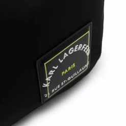 Karl Lagerfeld logo-patch hobo bag