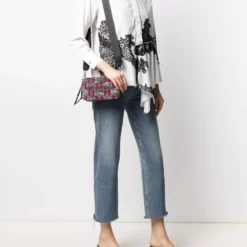 Karl Lagerfeld K/Skuare bouclé crossbody bag