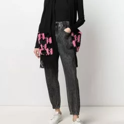 Karl Lagerfeld K/Monogram faux-fur scarf