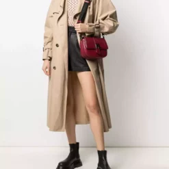 Karl Lagerfeld K/Saddle leather shoulder bag