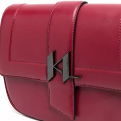Karl Lagerfeld K/Saddle leather shoulder bag
