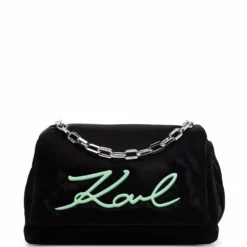 Karl Lagerfeld K/Signature soft shoulder bag